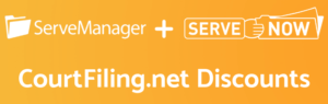 California eFiling Discounts for ServeNow & ServeManager Members